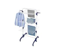 Leifheit Tower Dryer Comfort 420, tendedero, tendedero, espacio de secado de 42 m, marco de acero resistente, incluye clips para calcetines y perchas, abierto 167 x 66 x 87 cm de alto; cerrado 95 x 66
