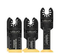 LEILUO 5 cuchillas oscilantes de titanio multiherramienta universales para clavos de madera compatibles con DeWalt Makita Ryobi y más