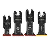 LEILUO Kit de 15 accesorios multiherramienta para clavos de madera, corte de paneles de yeso, accesorios universales de sierra oscilante con bolsa de almacenamiento compatible con DeWalt Dremel Makita
