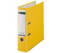 Leitz Carpeta archivador 1010 – Plástico A4 amarillo lomo 80 mm