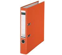 Leitz 10155045 - Archivador plástico 180º con anillas A4 color naranja Estrecho