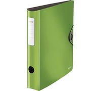 LEITZ 10481050 - Archivador de palanca polyfoam 180º lomo curvado cierre con goma Active Solid DIN A4 65 mm. color verde