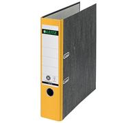 Leitz Archivador de palanca 180 CO2 neutral DIN A4 capacidad 350 hojas jaspeado amarillo lomo 80 mm