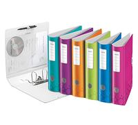 LEITZ WOW ACTIVE Archivador de palanca A4 180º 75mm Surtido (Set de 10)
