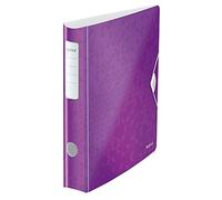 Leitz Carpeta archivador 1107 WOW A4 50 mm morado metalizado