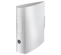 LEITZ 11080004 - Archivador de palanca polyfoam 180º lomo curvado cierre con goma Active Style DIN A4 75 mm. color blanco ártico