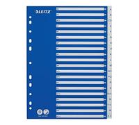 Leitz 12536001 - Separadores de índice (A4, 21 divisores A - Z), color blanco y azul