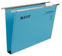 Leitz 17450035 - Juego de 50 carpetas colgantes (con pestañas para etiquetas: 30 mm, con ganchos para colgar), color azul