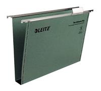 Leitz 17450055 - Juego de 50 carpetas colgantes (con pestañas para etiquetas: 30 mm, con ganchos para colgar), color verde