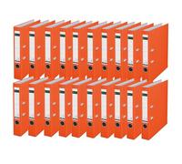 Leitz 180° Lever Arch File Plastic 50 mm, naranja, 20 unidades