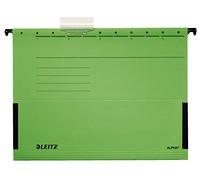 Leitz 19863055 Alpha - Carpetas colgantes con pestaña lateral, color verde (5 unidades)