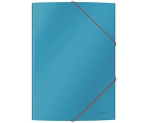Leitz 3 FlapFolder Cosy - Cartulina (tamaño A4), color azul