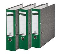 Leitz 310305055 - Juego de 3 archivadores (A4), color verde y gris