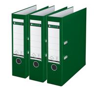 Leitz 310335055 - Juego de 3 archivadores (A4), color verde