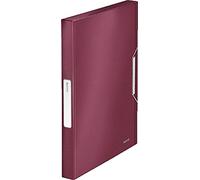 LEITZ 39560028 - Carpeta de proyectos STYLE PP lomo 30 mm DIN A4 color rojo granate
