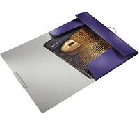 LEITZ 39770069 - Carpeta de gomas STYLE PP con 3 solapas DIN A4 color azul titán