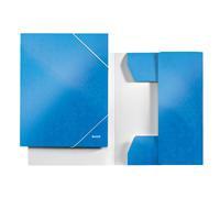 Leitz 3982 WOW carpeta de cartón cierrre elástico azul metalizado