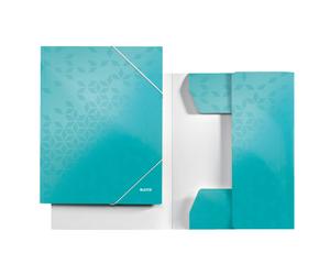 Leitz 3982 WOW carpeta de cartón cierrre elástico turquesa