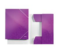 Leitz 3982 WOW carpeta de cartón cierrre elástico violeta