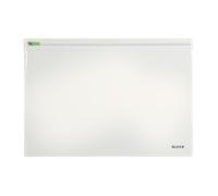 LEITZ 40090000 - Set 2 fundas con cremallera tamaño L color transparente