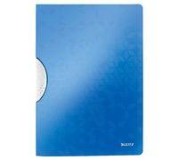 Leitz 4185 WOW colorclip carpeta con clip azul metalizado A4 para 30 páginas