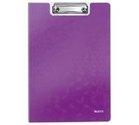 LEITZ 41990062 - Carpeta miniclip WOW PP fabricada en Polifoam DIN A4 color violeta metalizado