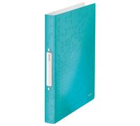 Leitz 4257 WOW carpeta de anillas con 2 juntas tóricas turquesa metalizado (32 mm)