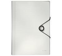 LEITZ 45791001 - Carpeta acordeón SOLID PP con 6 separadores más 1 extra ancho DIN A4 color blanco
