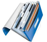 Leitz Carpeta acordeón 4589 WOW 6 compartimentos azul metalizado
