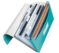 Leitz 4589 WOW carpeta acordeón turquesa metalizado (6 compartimentos)