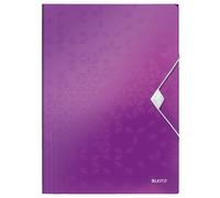Leitz 4599 WOW carpeta de plástico cierrre elástico violeta metalizado
