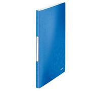 Leitz Carpeta de fundas 4632 WOW A4 azul metalizado 40 fundas