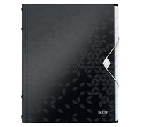 Leitz 4634 WOW carpeta clasificadora negra (12 pestañas)