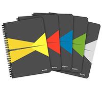 LEITZ 46470099 - Cuaderno WIRO OFFICE tapas de cartón 90 hojas de 90 g/m2, DIN A4, 1 unidad [colores surtidos]