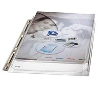 Leitz 47553003 Funda de folleto Maxi, A4, PVC, granulado, 3 piezas, incoloro