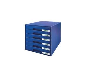 LEITZ 52120035 - Bucs de cajones Plus 6 cajones (pequeños) color azul