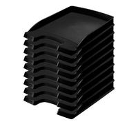 Leitz, 52370095 - Papelera para correos (10 unidades, Leitz Plus Slim, color negro