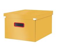 Leitz Caja de almacenamiento Click & Store Cosy 16 L para A4 plegable con tapa Amarillo cálido