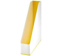 Leitz 53621016 WOW Duo Colour - Archivador de pie (4 unidades), color amarillo