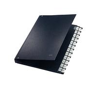 Leitz 59240095 - Archivador (24 separadores de la A a la Z, polipropileno), color negro