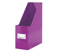 Leitz Revistero Click & Store WOW 60470062, Plegable, 77% cartón reciclado, 800 hojas A4, Púrpura