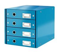 Leitz 6049 WOW cajonera azul metalizado (4 cajones)
