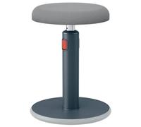 Leitz 65180089 - Taburete Leitz Ergo Cosy Active, Ergonómico para Trabajar de Forma Flexible de Pie o Sentado, Con Base Redondeada, Altura Ajustable de 45 a 79 cm, Gris Terciopelo