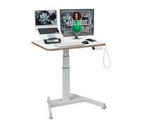 Leitz Escritorio compacto eléctrico Ergo Compact Essential Pro con memoria 80×60 cm, panel 80×25 cm