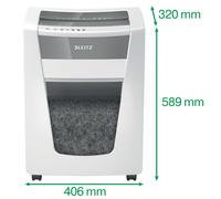 Leitz 80050000 triturador de papel Microcorte 23 cm Blanco