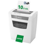 Leitz Destructora de papel IQ Home Office P4 – Corte confeti, 10-12 hojas, 23 L, Blanco