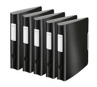 Esselte Archivador de palanca Active DIN A4 negro satinado