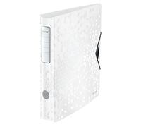 Leitz Archivador de palanca Active A4 Blanco, lomo curvado 65 mm, cierre elástico, polyfoam ligero