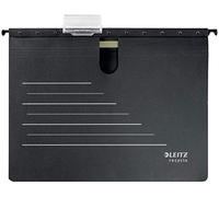 Leitz Alpha Carpeta Colgante, A4, 100% Reciclable, Respetuoso con el Medio Ambiente, Gama Recycle, Negro/Gris, 19200095
