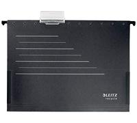 Leitz Alpha Carpeta Colgante, A4, Respetuoso con el Medio Ambiente, Gama Recycle, Negro/Gris, 19220095